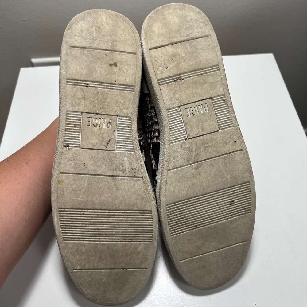 Paige Animal Print Ankle High Sneakers in Size 8.5 - Picture 8 of 11